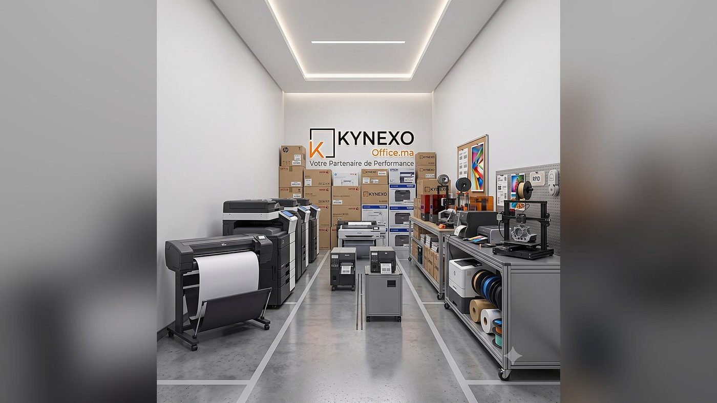 Showroom KYNEXO OFFICE.MA : imprimantes, photocopieurs et consommables