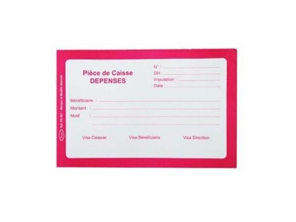 Pièce de Caisse – Dépenses Professionnelle